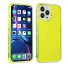 For iPhone 12 / 12 Pro Dream Transparency TPU + PC Shockproof Back Case(Fluorescent Green) - 1