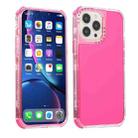 For iPhone 11 Dream Transparency TPU + PC Shockproof Back Case (Rose Red) - 1