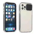 For iPhone 12 Pro Max Sliding Camera Cover Design Shockproof TPU Frame + Clear PC Case(Black) - 1