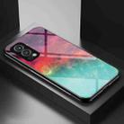 For OnePlus Nord 2 5G Starry Sky Painted Tempered Glass TPU Shockproof Protective Case(Color Starry Sky) - 1