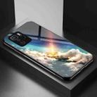 For Xiaomi Redmi Note 10 Pro 5G Starry Sky Painted Tempered Glass TPU Shockproof Protective Case(Bright Stars) - 1