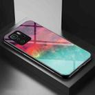 For Xiaomi Poco X3 GT Starry Sky Painted Tempered Glass TPU Shockproof Protective Case(Color Starry Sky) - 1