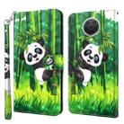 For Nokia G20 / G10 / 6.3 3D Painting Pattern Horizontal Flip TPU + PU Leather Case with Holder & Card Slots & Wallet(Panda Climbing Bamboo) - 1