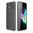 For Motorola Moto Edge 20 Lite Carbon Fiber Texture Shockproof TPU Case(Black) - 1