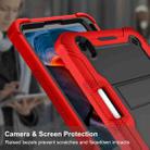 For iPad mini 6 Silicone + PC Shockproof Protective Tablet Case with Holder(Red + Black) - 3