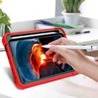 For iPad mini 6 Silicone + PC Shockproof Protective Tablet Case with Holder(Red + Black) - 7