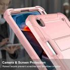 For iPad mini 6 Silicone + PC Shockproof Protective Tablet Case with Holder(Rose Gold) - 3