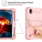 For iPad mini 6 Silicone + PC Shockproof Protective Tablet Case with Holder(Rose Gold) - 4