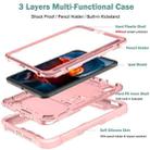 For iPad mini 6 Silicone + PC Shockproof Protective Tablet Case with Holder(Rose Gold) - 6