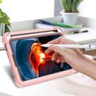 For iPad mini 6 Silicone + PC Shockproof Protective Tablet Case with Holder(Rose Gold) - 7