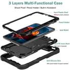 For iPad mini 6 Silicone + PC Shockproof Protective Tablet Case with Holder(Black) - 6