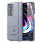 Full Coverage Shockproof TPU Case For Motorola Moto Edge 2021(Grey) - 1