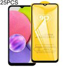 For Samsung Galaxy A03s 25 PCS 9D Full Glue Full Screen Tempered Glass Film - 1