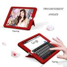 3 in 1 Honeycomb Silicone + PC Shockproof Protective Case with Holder For iPad 4 / 3 / 2(Red + Black) - 4