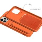 For iPhone 13 TPU + Flannel Lining Shockproof Case with Card Slots(Red) - 7