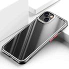 For iPhone 13 mini Beautiful Color TPU + Clear PC Four-corner All-inclusive Shockproof Case (Black) - 1