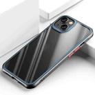 For iPhone 13 mini Beautiful Color TPU + Clear PC Four-corner All-inclusive Shockproof Case (Blue) - 1
