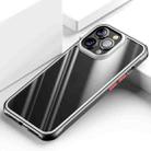 For iPhone 13 Pro Beautiful Color TPU + Clear PC Four-corner All-inclusive Shockproof Case (Black) - 1