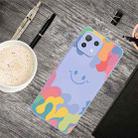 For Xiaomi Mi 11 Painted Smiley Face Pattern Liquid Silicone Shockproof Case(Purple) - 2