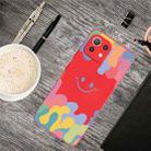 For Xiaomi Mi 11 Painted Smiley Face Pattern Liquid Silicone Shockproof Case(Red) - 2