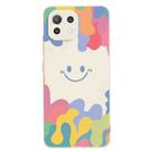 For Xiaomi Mi 11 Pro Painted Smiley Face Pattern Liquid Silicone Shockproof Case(White) - 1