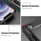 For iPhone 13 Shockproof Heavy Duty Armor Protective Case with Slide Multi-Card Slot(Black) - 5