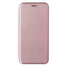 Carbon Fiber Texture Horizontal Flip TPU + PC + PU Leather Case with Card Slot For OPPO Realme GT Master(Pink) - 2
