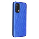 Carbon Fiber Texture Horizontal Flip TPU + PC + PU Leather Case with Card Slot For OPPO Realme GT Master(Blue) - 3