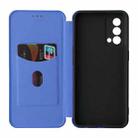 Carbon Fiber Texture Horizontal Flip TPU + PC + PU Leather Case with Card Slot For OPPO Realme GT Master(Blue) - 5