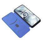 Carbon Fiber Texture Horizontal Flip TPU + PC + PU Leather Case with Card Slot For OPPO Realme GT Master(Blue) - 6