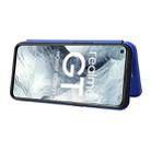 Carbon Fiber Texture Horizontal Flip TPU + PC + PU Leather Case with Card Slot For OPPO Realme GT Master(Blue) - 7