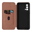 Carbon Fiber Texture Horizontal Flip TPU + PC + PU Leather Case with Card Slot For OPPO Realme GT Master(Brown) - 5