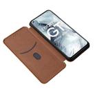 Carbon Fiber Texture Horizontal Flip TPU + PC + PU Leather Case with Card Slot For OPPO Realme GT Master(Brown) - 6