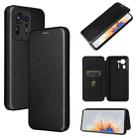 Carbon Fiber Texture Horizontal Flip TPU + PC + PU Leather Case with Card Slot For Xiaomi Mix 4(Black) - 1