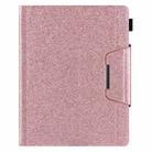 For iPad Pro 12.9 2022 / 2021 / 2020 / 2018 Glitter Powder Horizontal Flip Leather Tablet Case with Holder & Card Slot & Photo Frame & Wallet(Pink) - 2