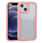 For iPhone 13 mini Acrylic + TPU 360 Degrees Full Coverage Shockproof Protective Case (Pink) - 1