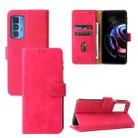Solid Color Skin Feel Magnetic Buckle Horizontal Flip Calf Texture PU Leather Case with Holder & Card Slots & Wallet For Motorola Moto Edge 20 Pro(Rose Red) - 1