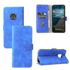 Solid Color Skin Feel Magnetic Buckle Horizontal Flip Calf Texture PU Leather Case with Holder & Card Slots & Wallet For Nokia XR20(Blue) - 1