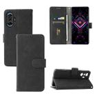 Solid Color Skin Feel Magnetic Buckle Horizontal Flip Calf Texture PU Leather Case with Holder & Card Slots & Wallet For Xiaomi Poco F3 GT / Redmi K40 Gaming(Black) - 1