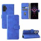 Solid Color Skin Feel Magnetic Buckle Horizontal Flip Calf Texture PU Leather Case with Holder & Card Slots & Wallet For Xiaomi Poco F3 GT / Redmi K40 Gaming(Blue) - 1