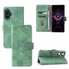 Solid Color Skin Feel Magnetic Buckle Horizontal Flip Calf Texture PU Leather Case with Holder & Card Slots & Wallet For Xiaomi Poco F3 GT / Redmi K40 Gaming(Green) - 1