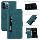 For iPhone 13 Reverse Buckle Horizontal Flip PU Leather Case with Holder & Card Slot & Wallet(Lake Blue) - 1
