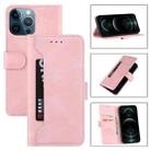 For iPhone 13 Pro Max Reverse Buckle Horizontal Flip PU Leather Case with Holder & Card Slot & Wallet (Rose Gold) - 1
