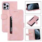 For iPhone 11 Pro Max Reverse Buckle Horizontal Flip PU Leather Case with Holder & Card Slot & Wallet (Rose Gold) - 1