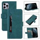 For iPhone 11 Pro Max Reverse Buckle Horizontal Flip PU Leather Case with Holder & Card Slot & Wallet (Lake Blue) - 1