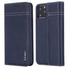 For iPhone 11 Pro GEBEI Top-grain Leather Horizontal Flip Protective Case with Holder & Card Slots(Blue) - 1