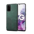 For Samsung Galaxy S20+ 5G Skin Feel PU + TPU Protective Case with Card Slot(Green) - 1