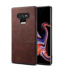 For Samsung Galaxy Note9 Skin Feel PU + TPU Protective Case with Card Slot(Brown) - 1