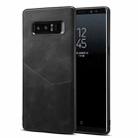 For Samsung Galaxy Note8 Skin Feel PU + TPU Protective Case with Card Slot(Black) - 1