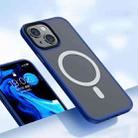 For iPhone 13 Benks Froested Skin Feeling Magnetic Shockproof Protective Case(Blue) - 1